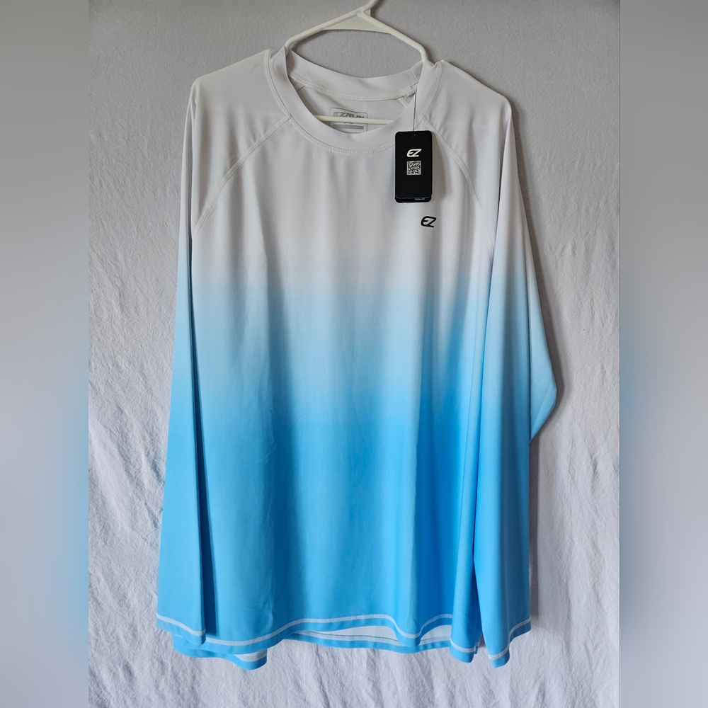 EZRUN UPF 50+ LONG SLEEVE RUNNING FISHING SHIRT XXXL,  3XL,